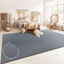 Tapis Salon Chambre Adulte Poils Ras Boho Motif Scandinave Uni
