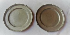 étain  POTSTAINIERS HUTOIS ,dessous de bouteilles ,Diamètre 14,50 cm