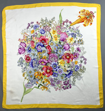 Magnifique foulard vintage  "