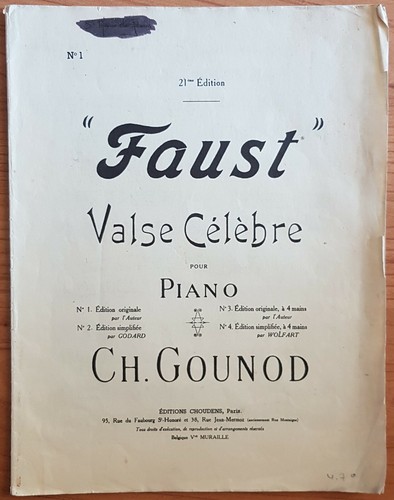 Faust valse célèbre - faust,