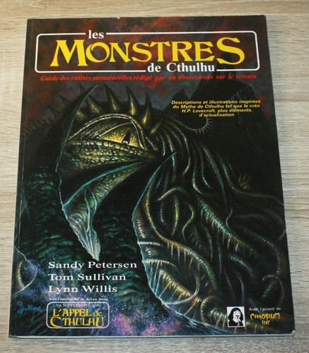 Jdr rpg appel cthulhu - jdr,