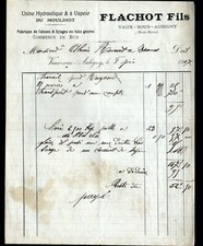 VAUX-sous-AUBIGNY (52) SAWMILL / BOXES & WOOD "FLACHOT" in 1917