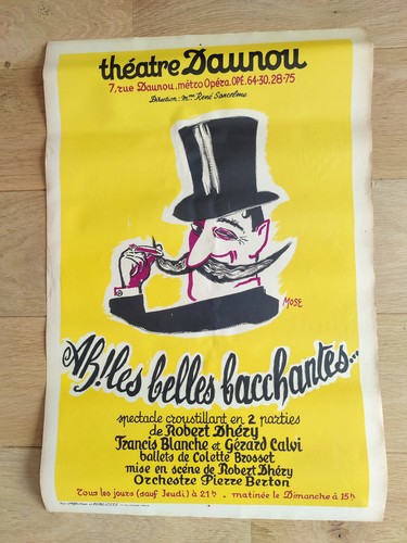 Affiche ancienne théâtre - affiche,