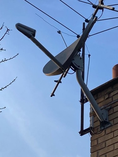 Band fiberglass satellite - ku,