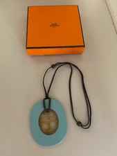 Collier Hermès Isthme bleu GM