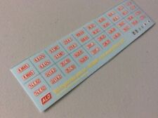 1954-1973 BELGIUM LICENSE PLATES 1:43 DECALS - FOR 20 CARS