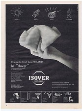 ADVERTISING 104 1960 ISOVER the down glass wool