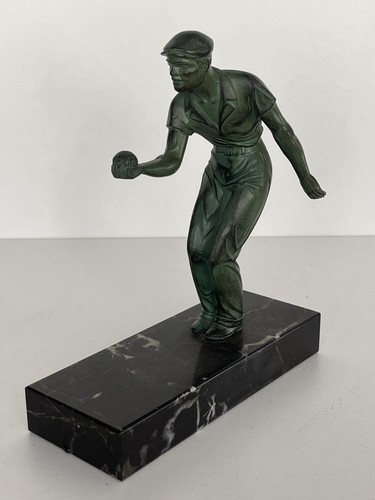 Sculpture joueur pétanque - sculpture,