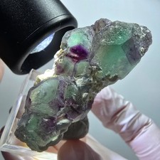Cube de fluorite fantôme