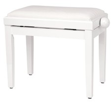 Banquette de Piano en Blanc
