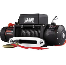 Treuil électrique 12 volts, 13.500lbs (6123kg) avec corde synthétic de la marque