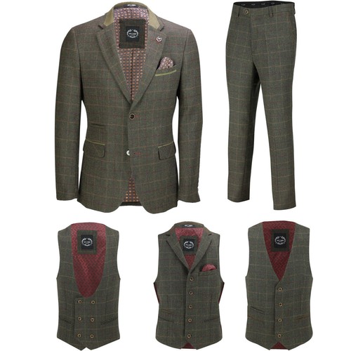 Hommes carreaux tweed 3 - hommes,