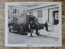 PHOTO ARRIVEE PAR AUTO POSTALE DU COURRIER AU BOURGET 1935 ( Musée de la poste )
