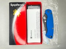 RARE Spyderco Paramilitary 2 Blue G10 M390 DLC Knife C81GPBLBK2 Exclusive