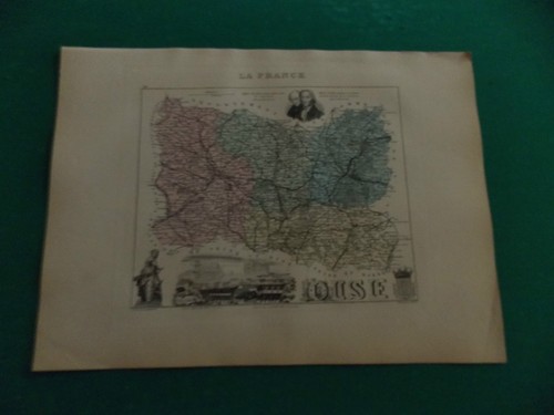 Oise carte atlas migeon - atlas,