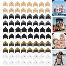 24x/Sheet DIY Self-Adhesive Photo Corner Scrapbooking Craft Photo Corner Sticker