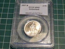 SUISSE - 2 FRANCS (ARGENT) -