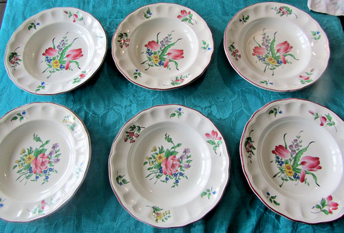 Assiettes creuse faïence - 6,