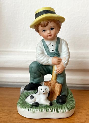 Statuette céramique biscuit - statuette,