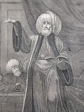 Islam 1783 Mufti Droit Musulman Sunnite Loi Islamique Moufti Rare Gravure Islam