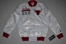 Starter Chicago Bulls Varsity Satin Full-Snap Veste Champions Toutes Tailles