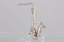 ITALY STERLING SILVER SAXOPHONE BROOCH FINE 925 3189B