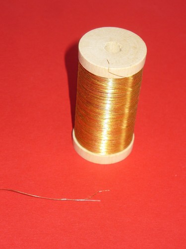 Ancienne bobine fil or - bobine, d