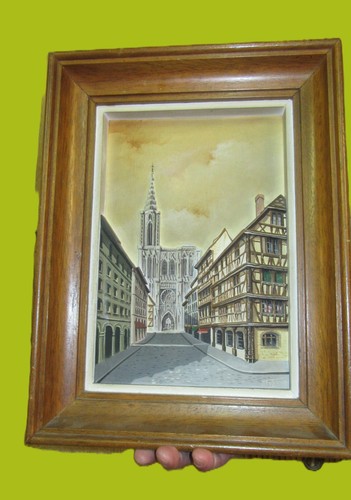 Ancien tableau relief - tableau, en