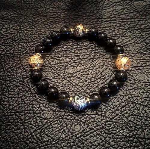 Chrome king david hearts black - chrome,
