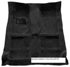 ACC Black Molded Carpet Flooring Fits -1951 Ford Custom 2 Door Sedan Loop Carpe