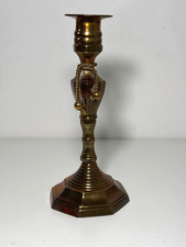 Bougeoir en laiton décor