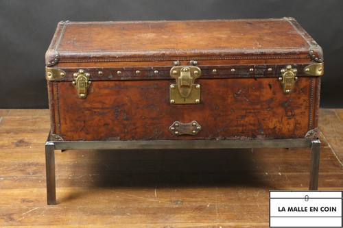 Malle cabine cuir louis - malle,