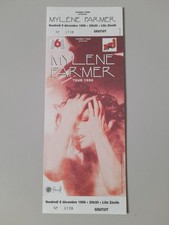 ticket de concert MYLENE FARMER billet place avec souche neuf tour 1996 Lille 
