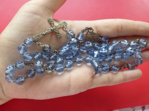 Gros chapelet ancien argent - gros,
