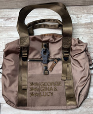 George Gina & Lucy Beaty box  2004 GGL Bag Y2k / Brown Embroidered Camo VTG