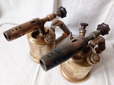 2 EXPRESS welding lamps No. 41 and 44L - United France - brass