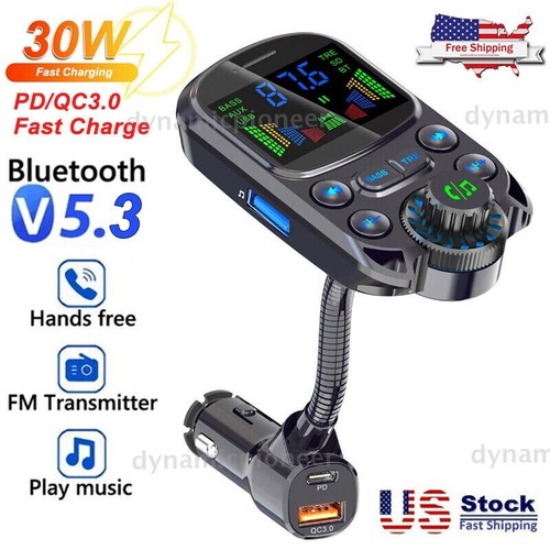 Car bluetooth transmitter - car, fm