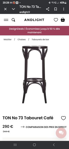 Chaise haute bar - de, ton