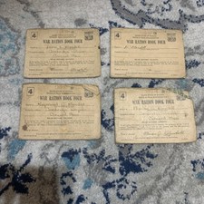 4 USA War Ration Book Four  № 4 Used with Stamps Office of Price Administration