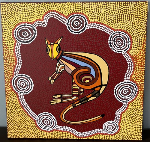 Peinture aborigène sur toile - peinture,