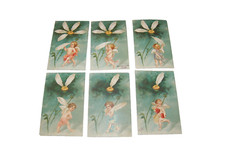 Carte postale ancienne fantaisie , ange ,je t'aime un peu, beaucoup tendrement..