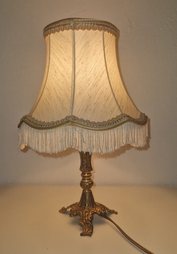 Lampe table vintage pied - table,