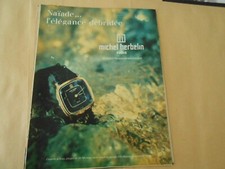 Advertising 1980 Advertising Naïade..Michel Herbelin Watch