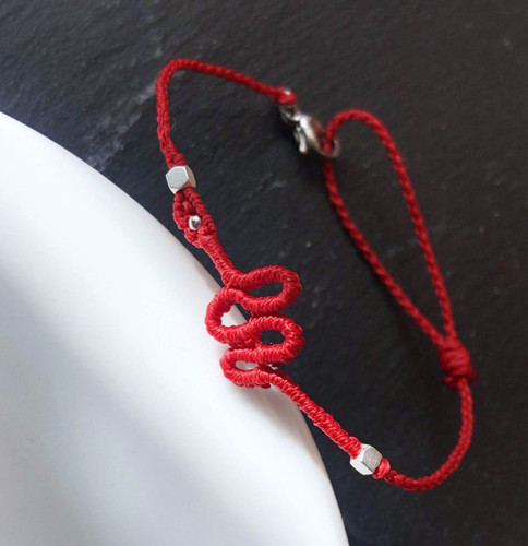 Bracelet talismanique rouge - talismanique,