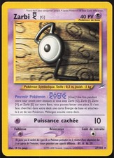 Carte Pokémon Zarbi G 27/105 Neo Destiny Français