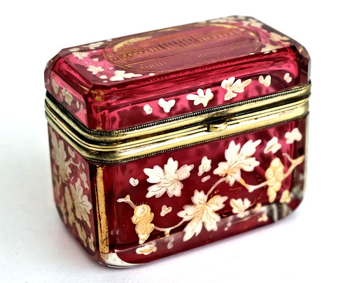 Moser rare bohemian enameled - bohemian,