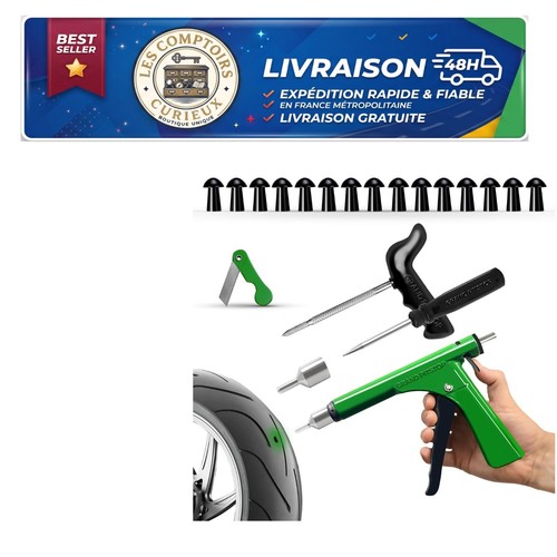 Kit réparation pneu tubeless