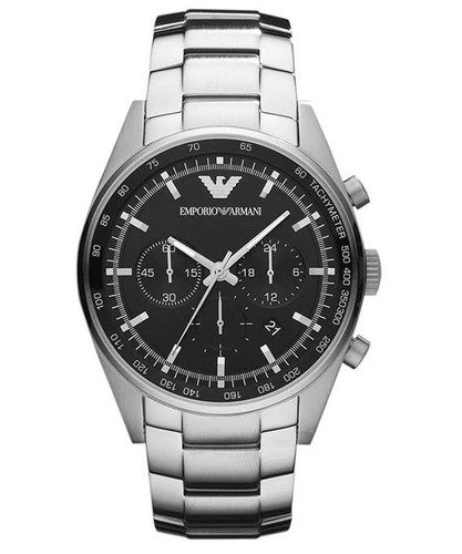 Chronographe homme cadran noir