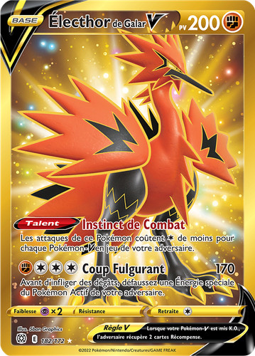 Carte pokémon électhor - carte,