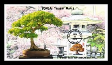 Dr Jim Stamps US Bonsai Trident Maple First Day Issue JVC All Over Cachet Cover